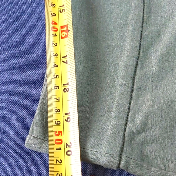 Linen, cropped, petite pants. - Picture 7 of 14